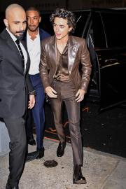 Timothee Chalamet Delivers Edgy Rock Vibes to Bleu de Chanel Dinner