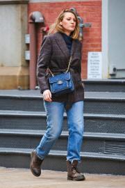 Blake Lively Teams Baggy Jeans With a Denim Chanel Bag During NYC Stroll