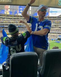 Chris Pratt and Son Jack Wear Matching 'Pratt' Jerseys to Seahawks Game