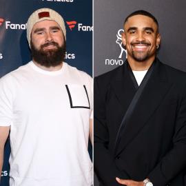 Jalen Hurts Got Jason Kelce His ‘First-Ever’ Louis Vuitton Duffle Bag