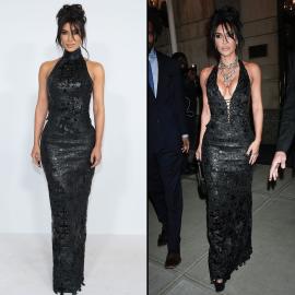 Kim Kardashian Pulls Off Back-to-Back Edgy Chrome Hearts Looks