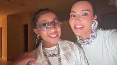 North West Uses 'KUWTK' Sound to Praise Kim Kardashian on Thanksgiving