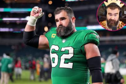 Jason Kelce Dives Under the Sea for Halloween With King Triton Costume
