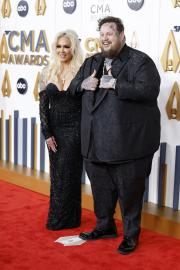 Jelly Roll Lit Up the 2023 CMA Awards Red Carpet With Wife Bunnie XO!