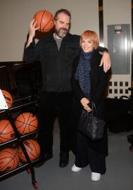 Lily Allen and David Harbour Enjoy Date Night at NBA Game