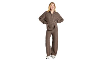I’m Living in This Luxuriously Soft Latte Sweater Set All Winter Long