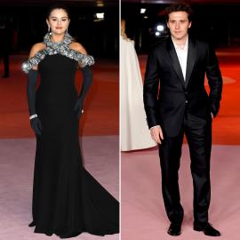 Brooklyn Beckham Holds Selena Gomez's Dress Train After Academy Museum Gala