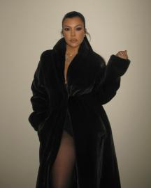 Kourtney Kardashian's 'Cozy Coat' Is the Perfect Post-Baby Styling Hack