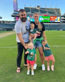 How Kylie Kelce's Daughters Recognize Jason and Travis Kelce on TV