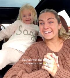 Lindsay Arnold’s Daughter Sage Gets Her 1st Haircut: ‘A Big Moment for Us’