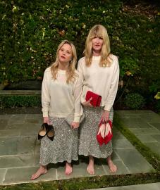 Reese Witherspoon and Laura Dern Get Festive in Matching Sparkly Skirts