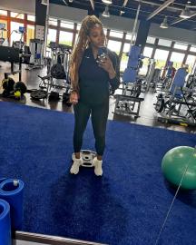Serena Williams Jokes She Finally Found the Perfect Angle for Gym Selfies
