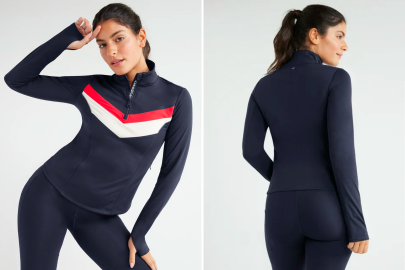 This Sporty Pullover Is the Lazy Girl Top for Errands