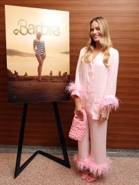 Channel Margot Robbie’s 'Barbie' Screening Look With This Satin Pajama Set