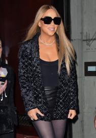 Mariah Carey Puts Leather Miniskirts on Holiday Wish Lists Everywhere