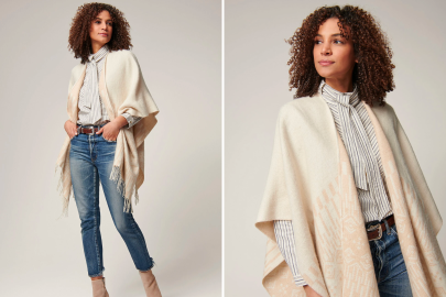 Bundle Up in Sheer Elegance With This Wool Wrap