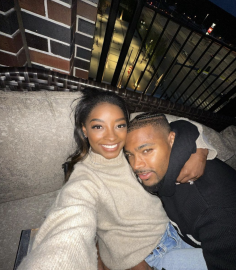 Simone Biles Supports Husband After He Says He's the 'Catch' Over Her