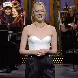 Emma Stone Remembers Meeting 'Camera-Shy' Husband Dave McCary at 'SNL'