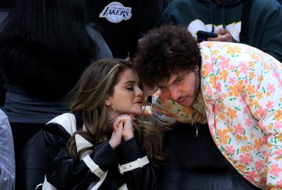 Selena Gomez and Benny Blanco Solidify Romance With Courtside PDA