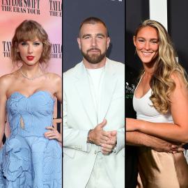Taylor Swift Chats With Travis Kelce’s Sister-in-Law Kylie Kelce at Game
