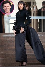 Tom Holland Gushes Over Zendaya’s Paris Fashion Week Micro Bangs