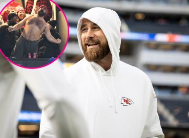 Travis Kelce Says He's Not Surprised by Jason Kelce's Shirtless Antics