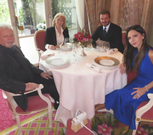 David Beckham Mocks Victoria as They Dine at The Ritz With Her Parents