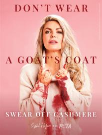 Crystal Hefner Teams Up With PETA for Campaign Against Cashmere ‘Cruelty’
