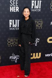 Sparkle Like Greta Lee in This Black Sequin Top From Amazon