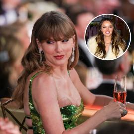 Taylor Swift Brings BFF Keleigh Teller as Date to Golden Globes: Photo