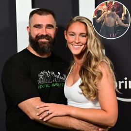 Kylie Kelce Reacts to Jason Not Asking For 'Permission' to Go Shirtless