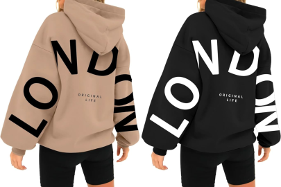 Look Well-Traveled With This Oversized and Cozy London Hoodie