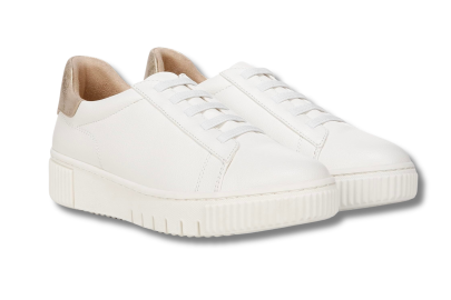 Treat Yourself to Some Crisp White Slip-On Sneakers 