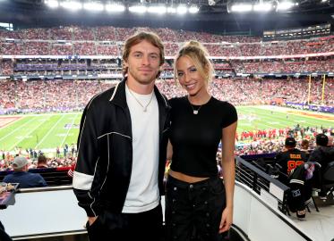 Alix Earle and Braxton Berrios Attend Super Bowl LVIII