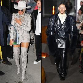 Beyonce Sparkles in Silver While Watching Nephew Julez Make Runway Debut