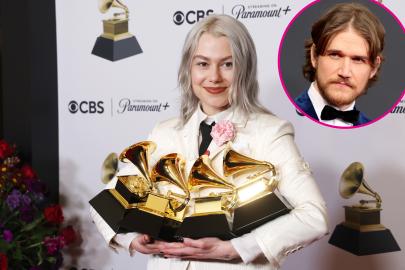 Bo Burnham Supports Phoebe Bridgers at the Grammys