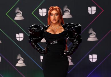She’s Here! Christina Aguilera Stuns in Grey at the 2024 Grammy Awards