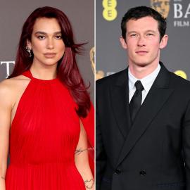 Dua Lipa and Callum Turner Hold Hands at BAFTAs Afterparty in London