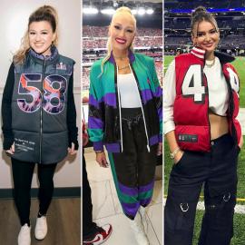 Gwen Stefani and Kelly Clarkson Wear Custom Kristin Juszczyk Puffer Vests