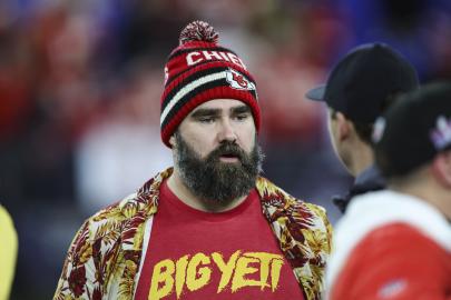 Jason Kelce Insists He Didn't Fall Into a Plant Leaving Super Bowl Party