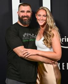 Jason Kelce and Wife Kylie Kelce Hang Out at Jersey Shore Bar