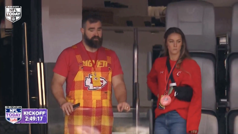 The Kelce Family Arrives at the Super Bowl to Cheer on Travis