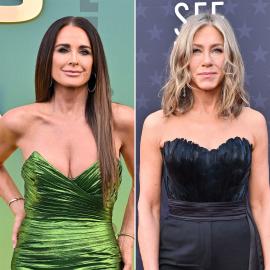 Jennifer Aniston and Kyle Richards Are All Smiles Backstage at PCAs