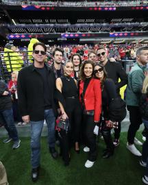 Olivia Culpo and Christian McCaffrey’s Family Enjoy Super Bowl From Suite