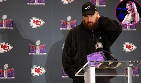 Travis Kelce Hesitates to Sing Taylor Swift's 'Karma' in Awkward Interview