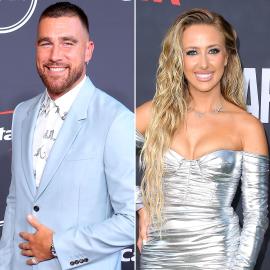 Travis Kelce, Brittany Mahomes Attend Team Dinner After Super Bowl Parade