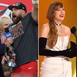 Travis Kelce Publicly Supports Taylor Swift at 2024 Grammys From Afar