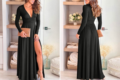 Float Into Every Room With 40% This V-Neck Maxi Dress