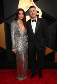 Family First! Dua Lipa Walks With Her Dad on the Grammys Red Carpet