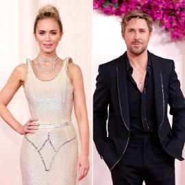 Emily Blunt and Ryan Gosling Bring Barbeheimer Rivalry, Insults to Oscars Stage